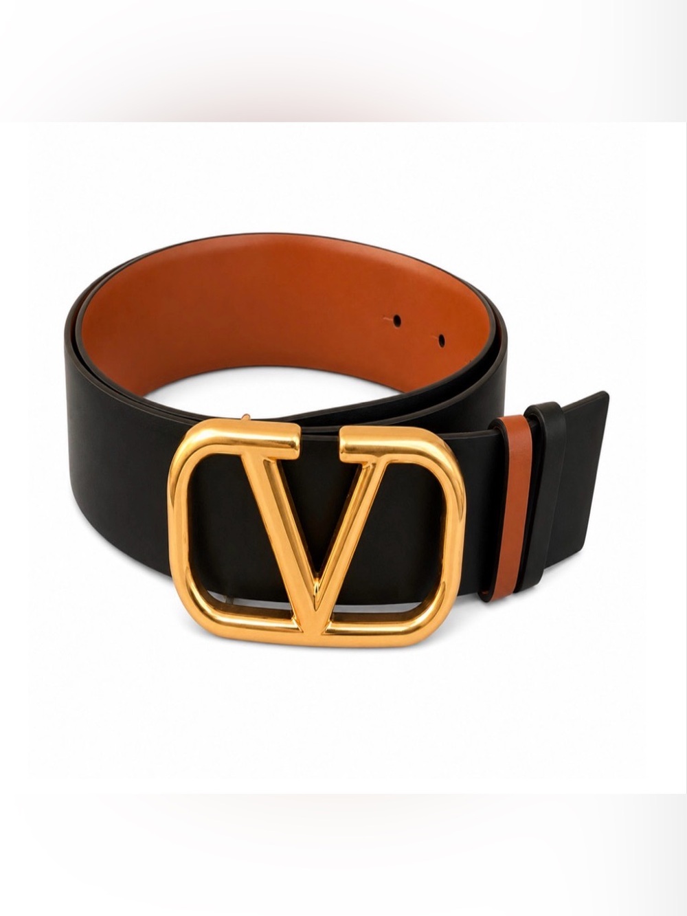 Valentino Garavani V-Logo Reversible Leather Belt. Great condition. SZ. 40 / 80